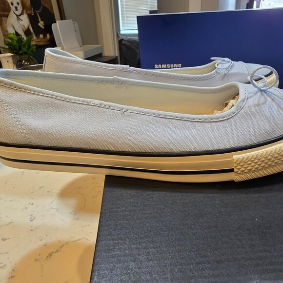 CONVERSE Chuck Taylor All Star Dainty Ballerina Slip-On Baby Blue Womens Size 7 - Picture 2 of 13